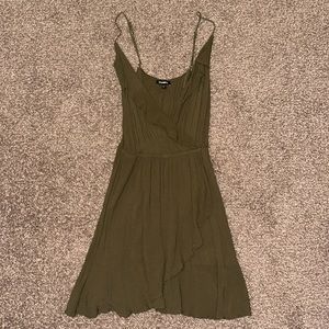 Olive green Express dress